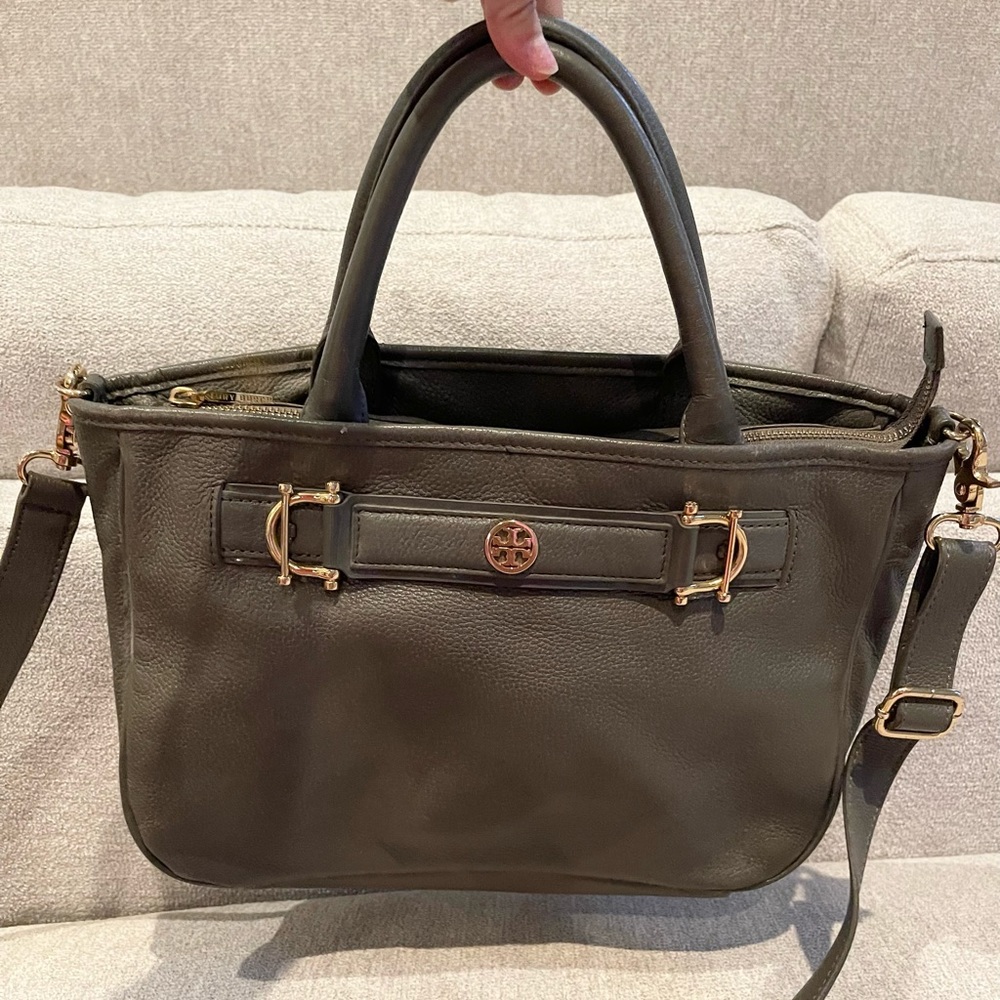 Gray Tory Burch Purse